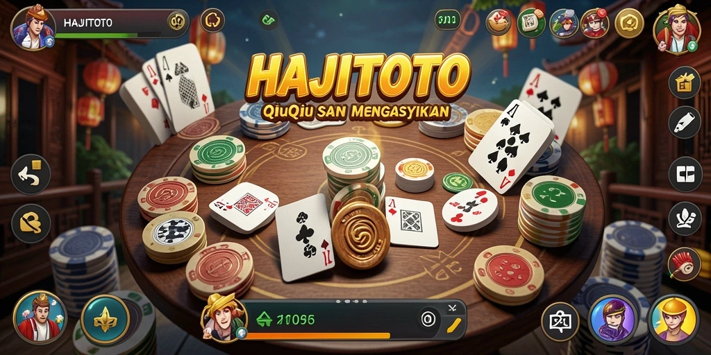 Tangkapan layar gameplay QiuQiu HAJITOTO yang menegangkan.