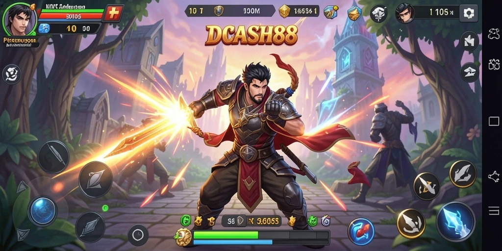 Gameplay IDCASH88 yang intens dan penuh aksi selama pertarungan.