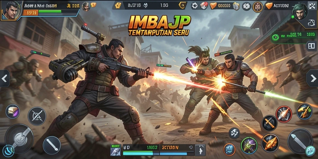 Tampilan aksi mendebarkan dari gameplay IMBAJP.