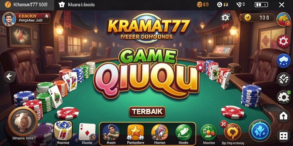 Gameplay seru KRAMAT77 saat beraksi dalam permainan QiuQiu.
