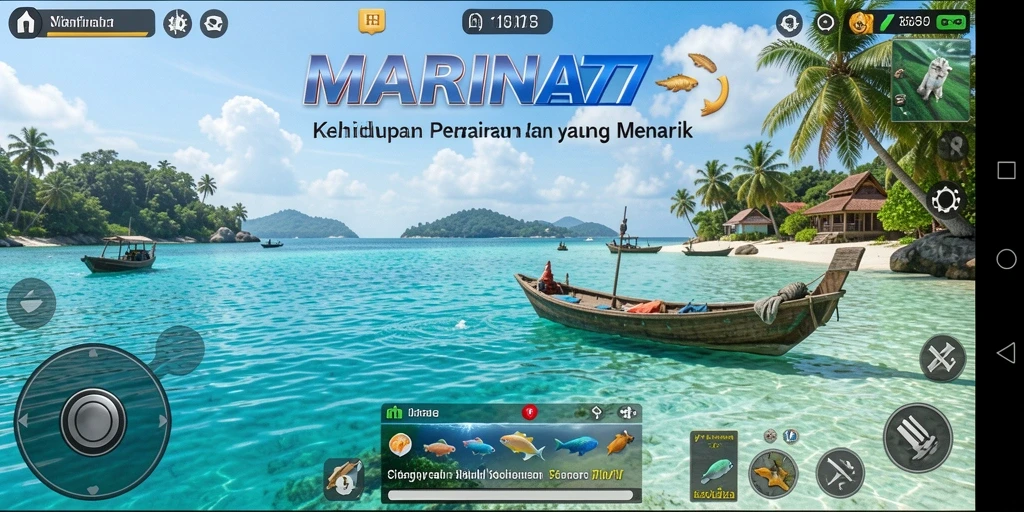 Tampilan gameplay menarik dengan interaksi laut yang kaya.