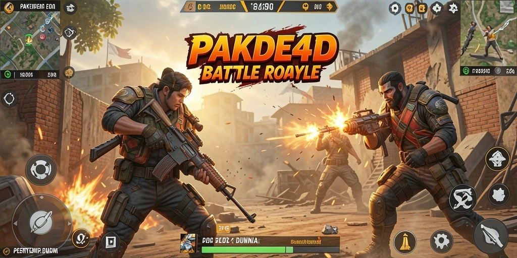 Menampilkan aksi seru pertempuran dalam <strong>PAKDE4D</strong>.