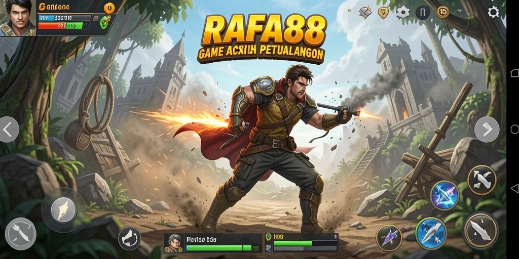 Tampilan gameplay RAFA88 yang mendebarkan dan penuh aksi.