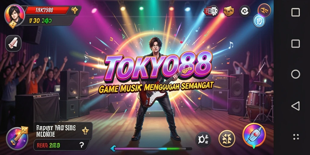 Tampilan gameplay menarik dari TOKYO88 dengan berbagai lagu.