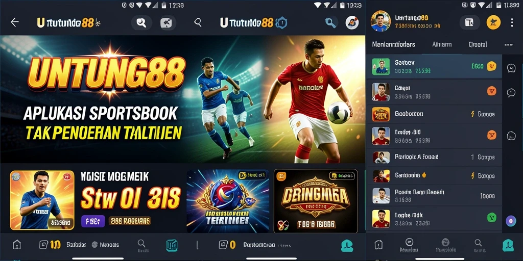 Tampilan gameplay yang menarik dari aplikasi Sportsbook UNTUNG88.